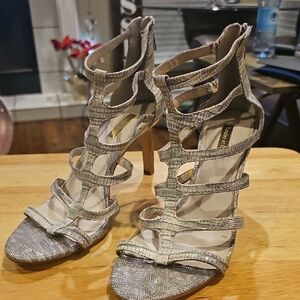 Women's Louise et Cie Gray Strappy Sandal Heels